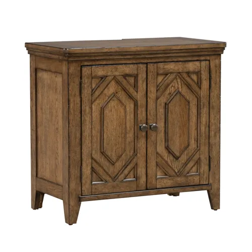Carolina Park 2 Door Bedside Chest w/Charging Station