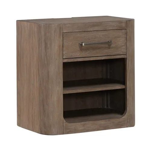 South Bend Open Nightstand w/ Charging Station