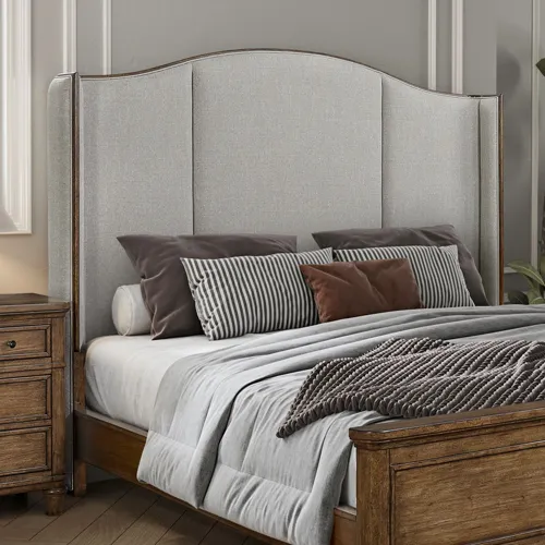 Harrison Heights King Uph Shelter Headboard