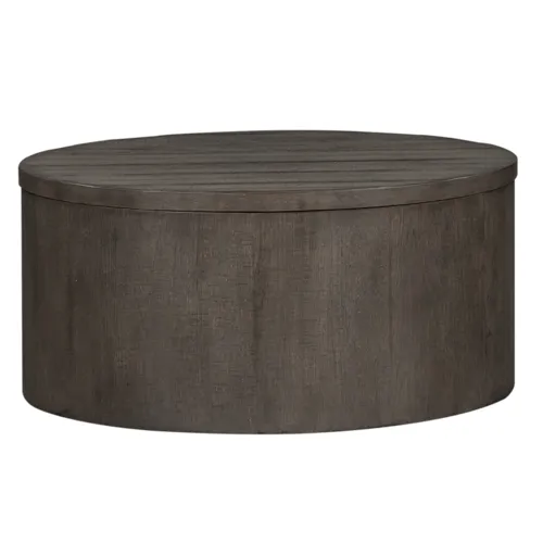 Modern Farmhouse Drum Cocktail Table