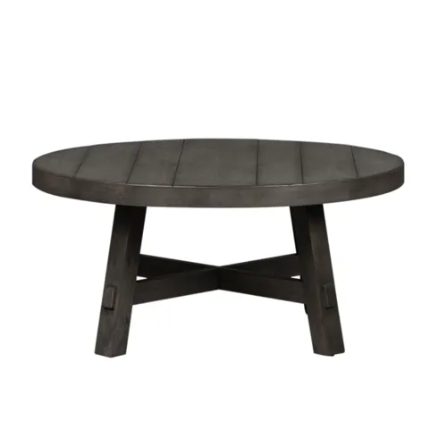 Modern Farmhouse Splay Leg Round Cocktail Table