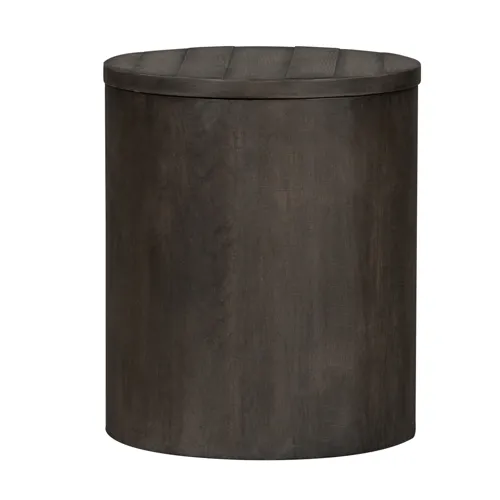 Modern Farmhouse Drum End Table