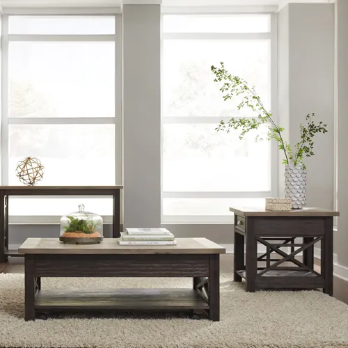 Heatherbrook Opt 3 Piece Set (1-Cocktail 2-End Tables)