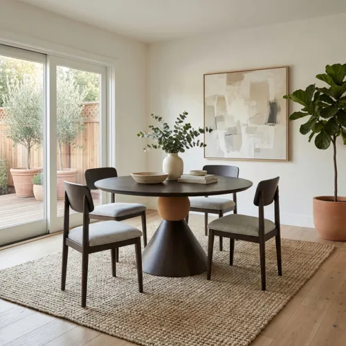 Briarcrest Opt 5 Piece Round Ped Table Set