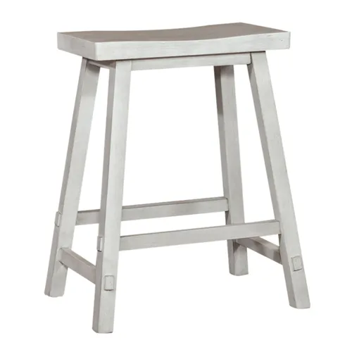 Creations II 24 Inch Sawhorse Counter Stool - White