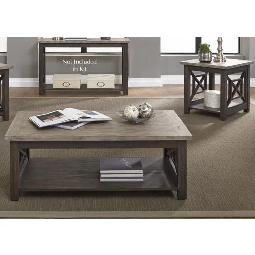 Heatherbrook 3 Piece Set (1-Cocktail 2-End Tables)
