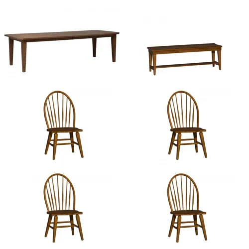 Hearthstone Ridge 6 Piece Rectangular Table Set