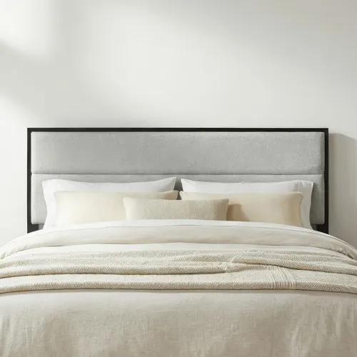 Century Modern Queen Uph Panel Headboard