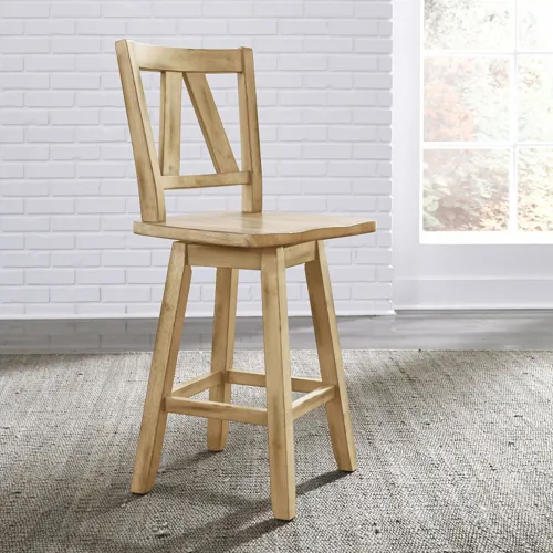 Lindsey Farm Counter Height Swivel Chair (RTA)