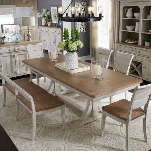 Farmhouse Reimagined 6 Piece Trestle Set