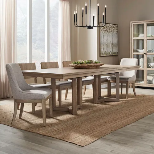 Proximity Place Alt 7 Piece Double Pedestal Table Set