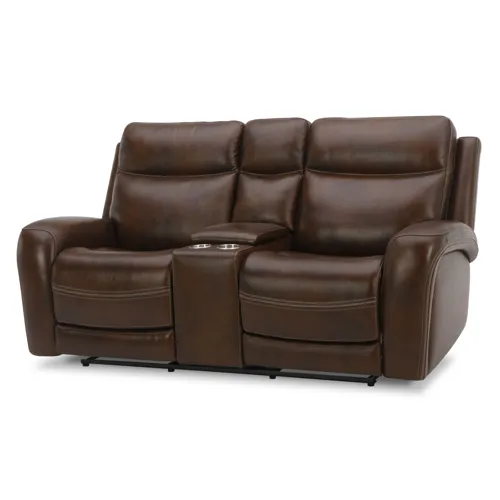 Blair Loveseat w/Console P2 & ZG - Cognac
