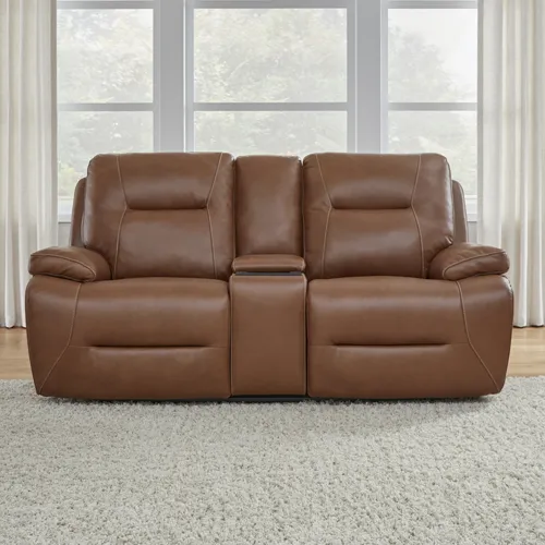 Cameron Loveseat w/Console P3 & ZG - Saddle