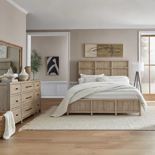 Proximity Place King California Panel Bed, Dresser & Mirror