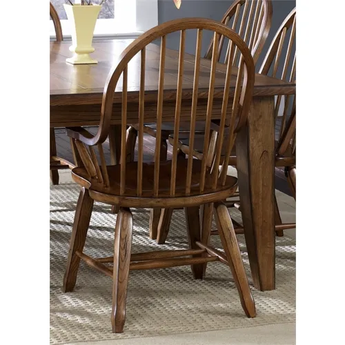 Treasures Bow Back Arm Chair - Oak