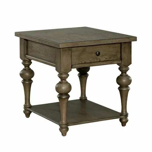Americana Farmhouse Drawer End Table