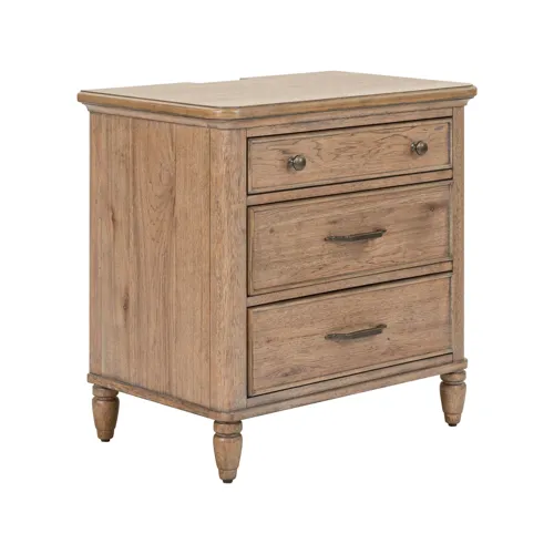 Hickory Grove Nightstand w/ Charging Station