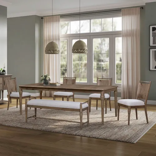 Hickory Grove 6 Piece Rectangular Table Set