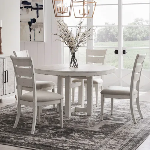 Backroads 5 Piece Pedestal Table Set