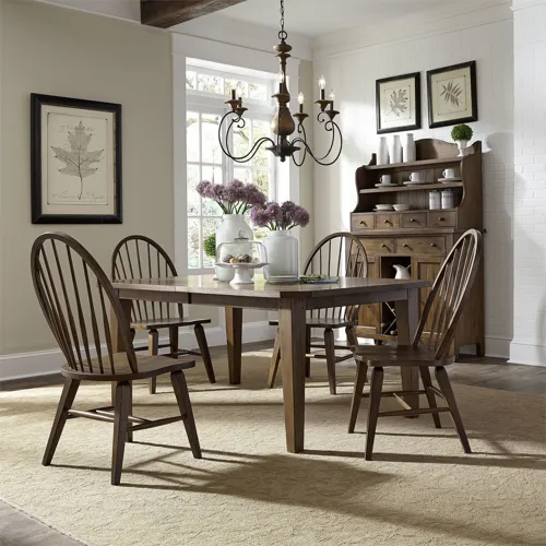 Hearthstone Ridge 5 Piece Rectangular Table Set