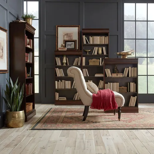 Brayton Manor Stepped Bookcase Wall