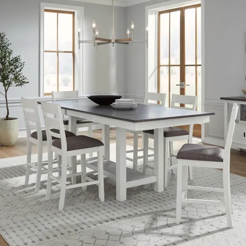 Brook Bay Opt 7 Piece Gathering Trestle Table