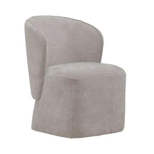 Accent Dining Chair w/ Casters - Truffle