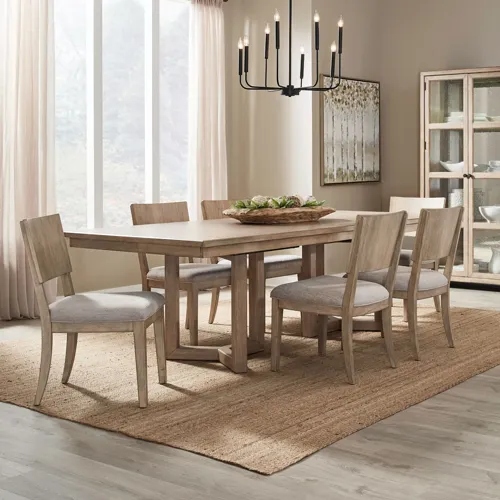 Proximity Place 7 Piece Double Pedestal Table Set