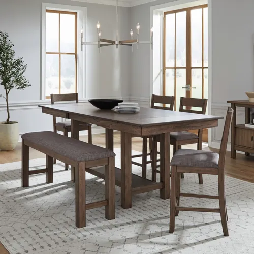 Brook Bay Opt 6 Piece Gathering Trestle Table