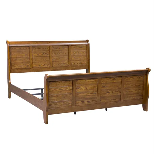 Grandpas Cabin King Sleigh Bed