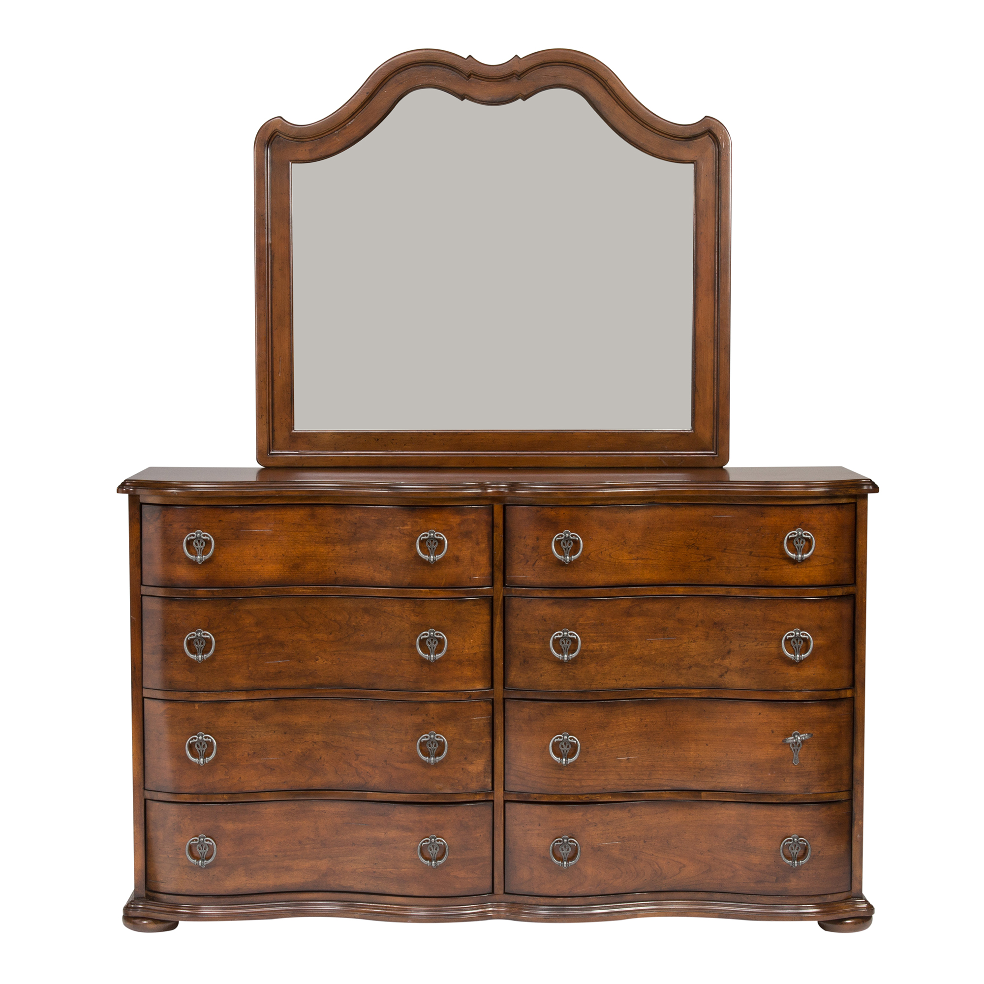 Cotswold King Sleigh Bed, Dresser & Mirror, Chest, Night Stand