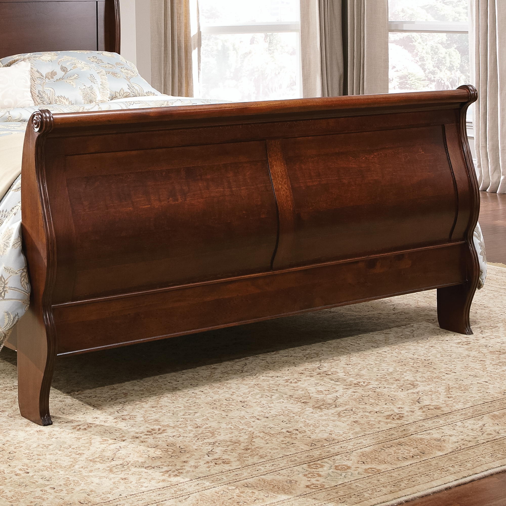 Carriage Court Queen Sleigh Bed NIS349749246 by Samuel Frederick