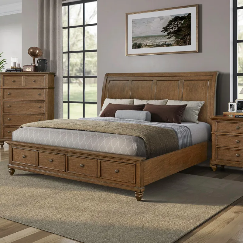 Twin Lakes Queen Storage Bed