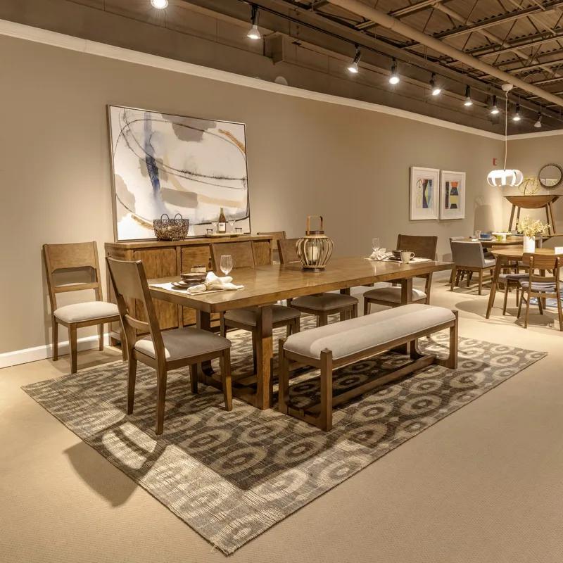 Harmony 6 Piece Trestle Table Set