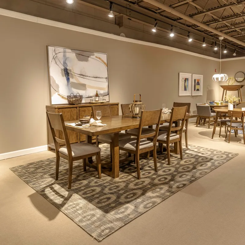 Harmony 7 Piece Trestle Table Set