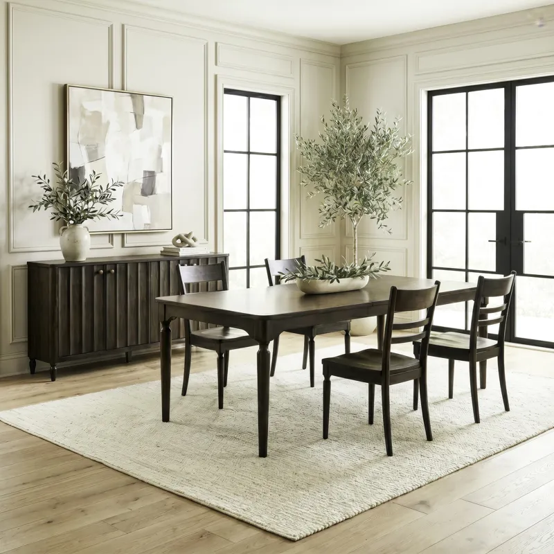 Wesley Hall 5 Piece Rectangular Table Set