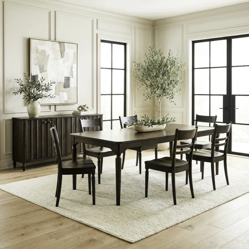 Wesley Hall 7 Piece Rectangular Table Set