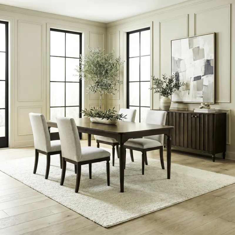 Wesley Hall Opt 5 Piece Rectangular Table Set