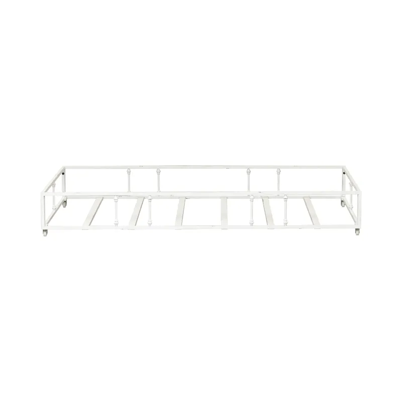 Twin Metal Trundle - Antique White
