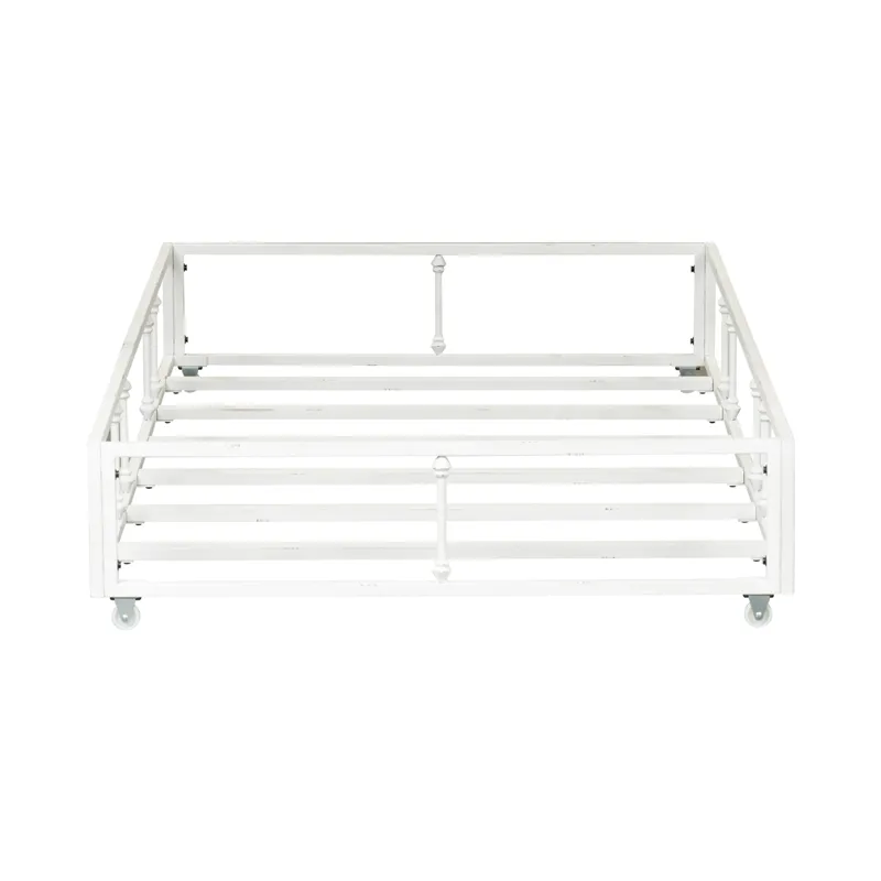 Twin Metal Trundle - Antique White