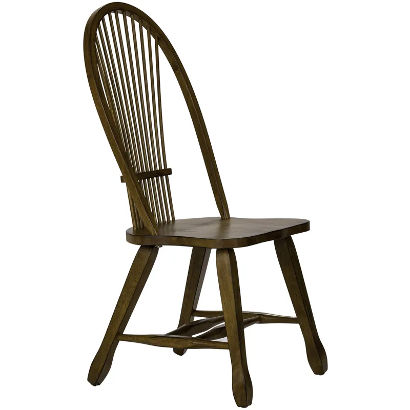 Treasures Sheaf Back Side Chair - Oak (RTA)