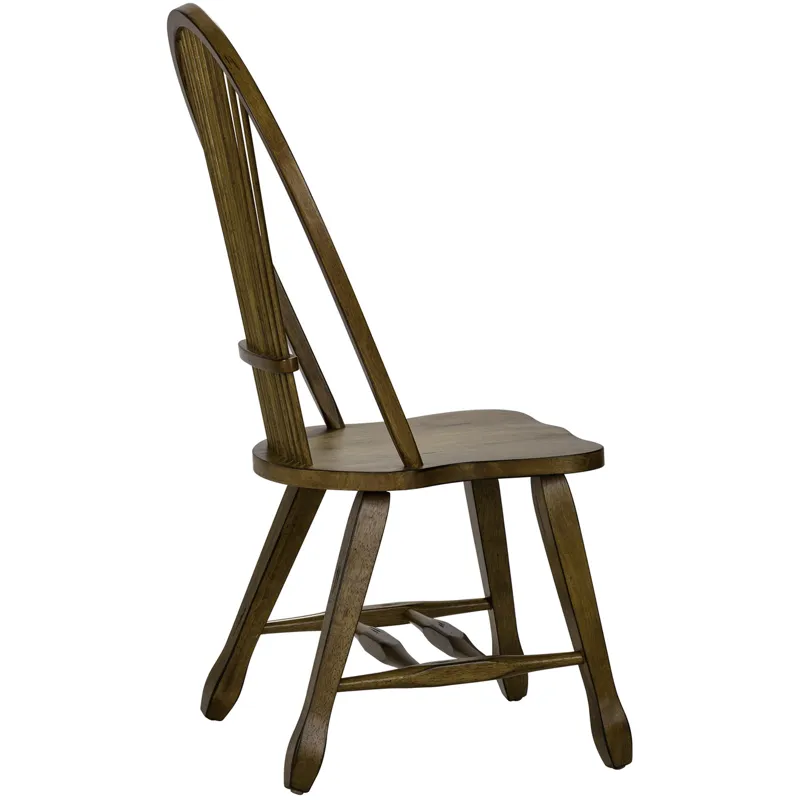 Treasures Sheaf Back Side Chair - Oak (RTA)