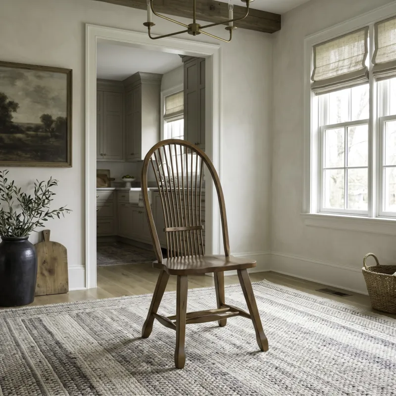 Treasures Sheaf Back Side Chair - Oak (RTA)