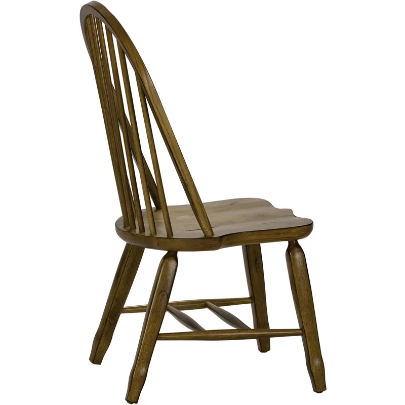 Treasures Bow Back Side Chair -  Oak (RTA)