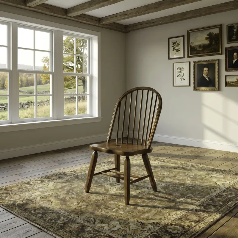 Treasures Bow Back Side Chair -  Oak (RTA)