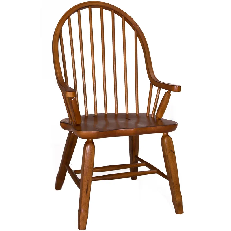 Treasures Bow Back Arm Chair - Oak (RTA)