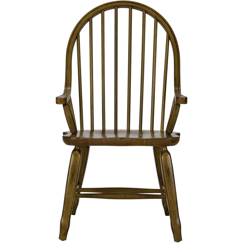 Treasures Bow Back Arm Chair - Oak (RTA)