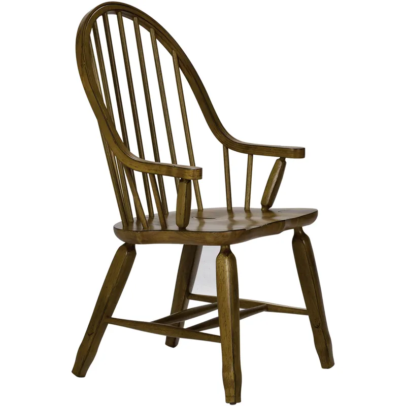 Treasures Bow Back Arm Chair - Oak (RTA)