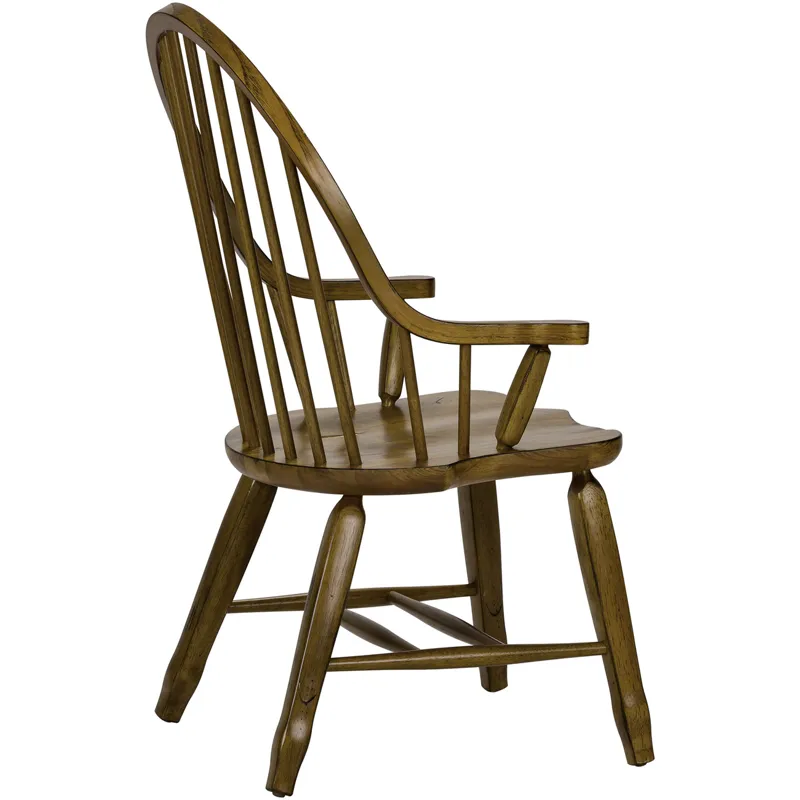 Treasures Bow Back Arm Chair - Oak (RTA)