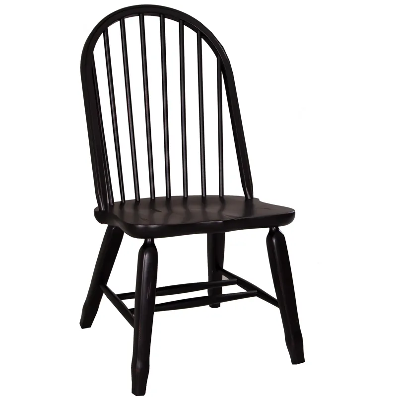 Treasures Bow Back Side Chair - Black (RTA)